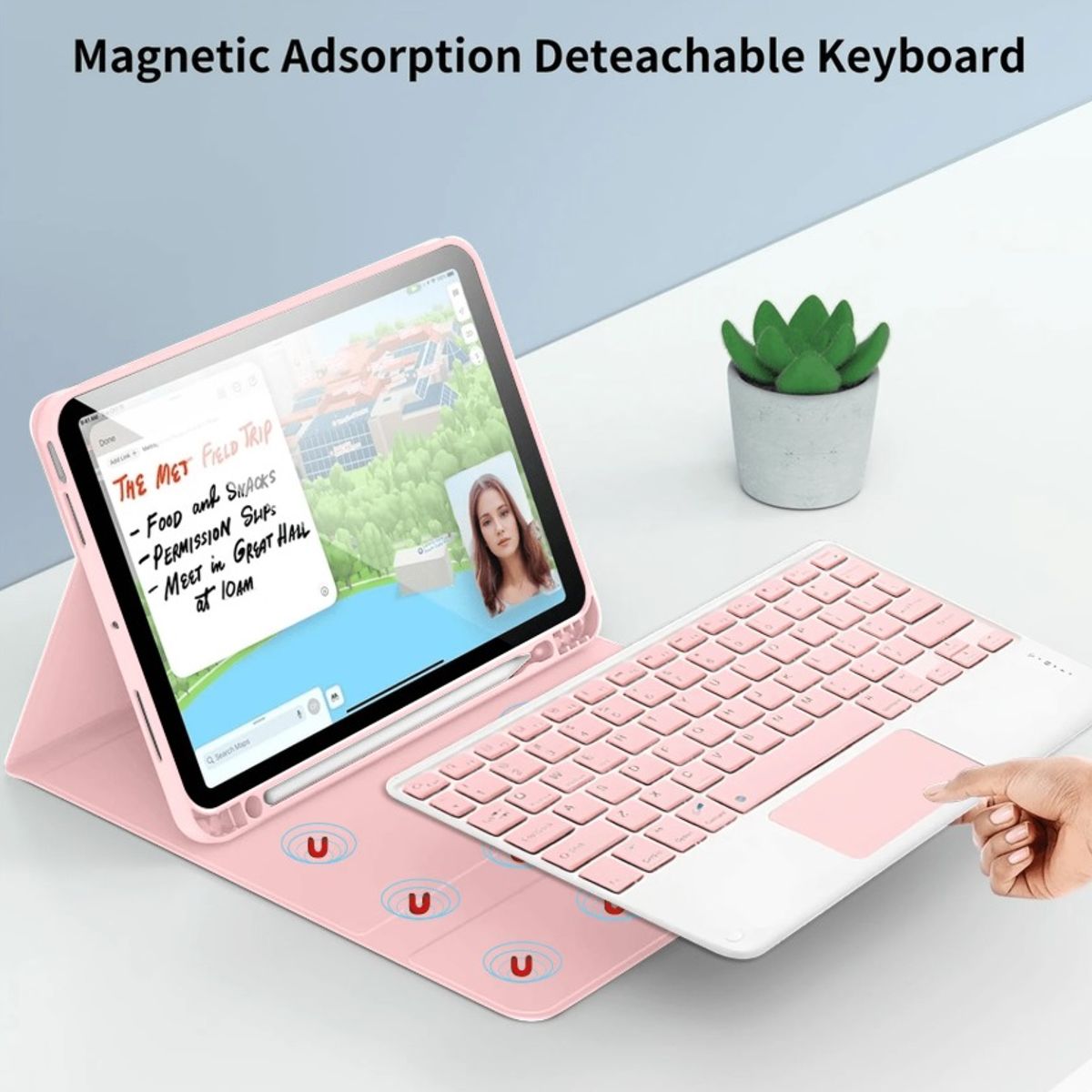 GENERICO - Forro Estuche Teclado Touchpad Para Tablet Redmi 11 Pulgadas Pad 2