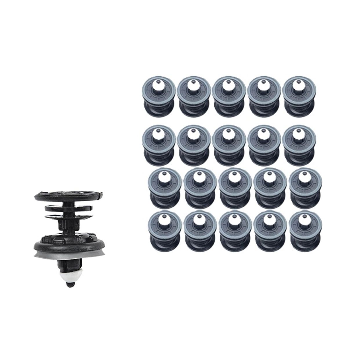 GENERICO - pines broches clips para cartera volkswagen audi 20pcs