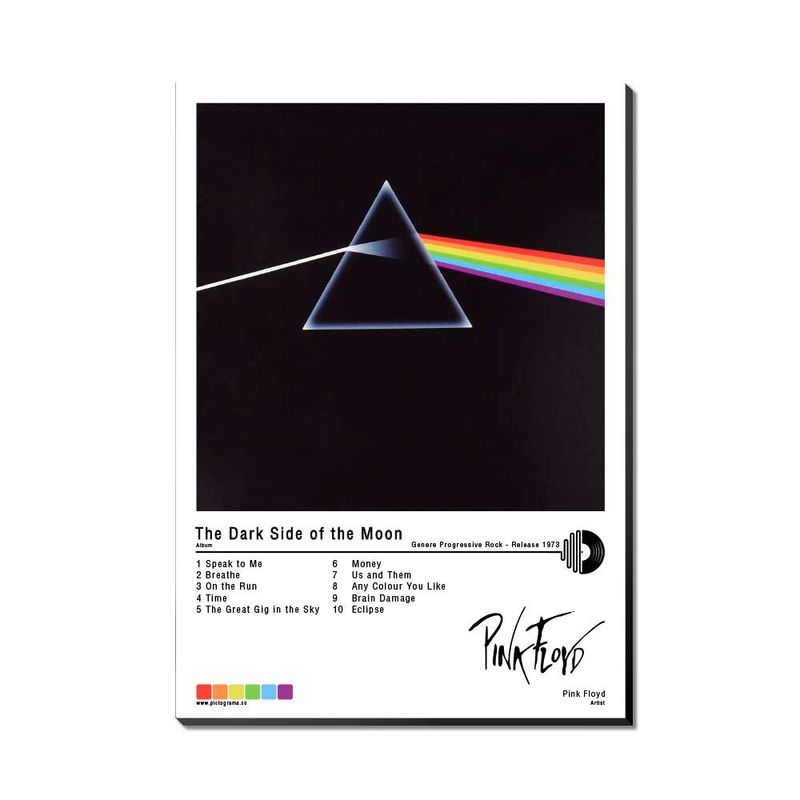 GENERICO - Cuadro Pink Floyd The Dark Side of the Moon 30x42cm A3 Afiche Póster