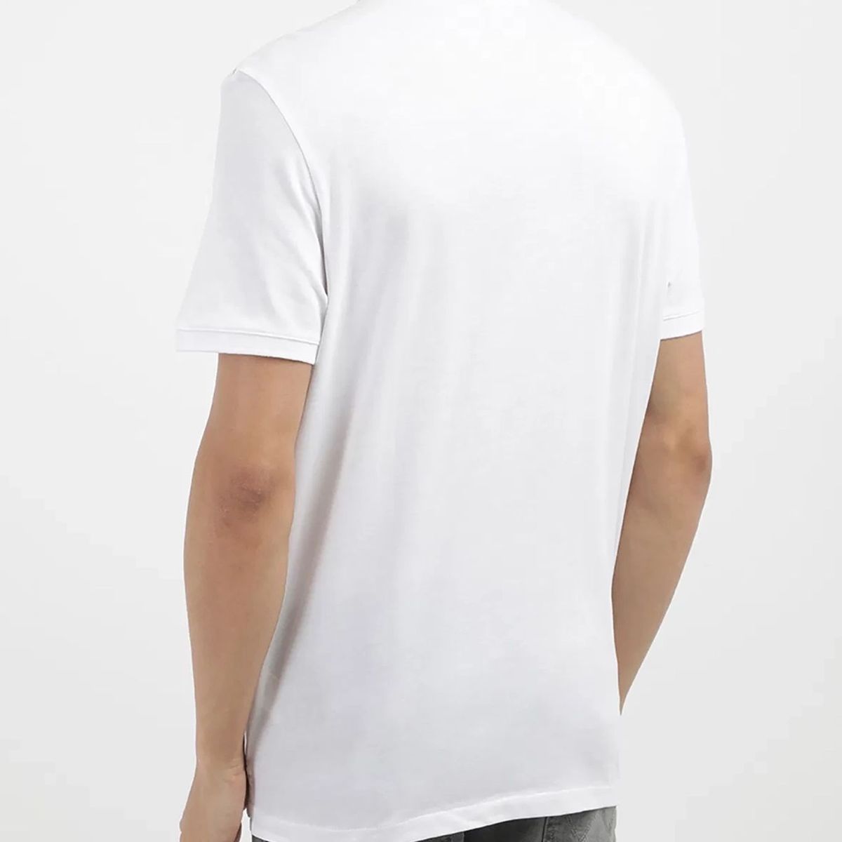 CALVIN KLEIN - Polo blanco con cinta decorativa y tejido piqué Calvin Klein