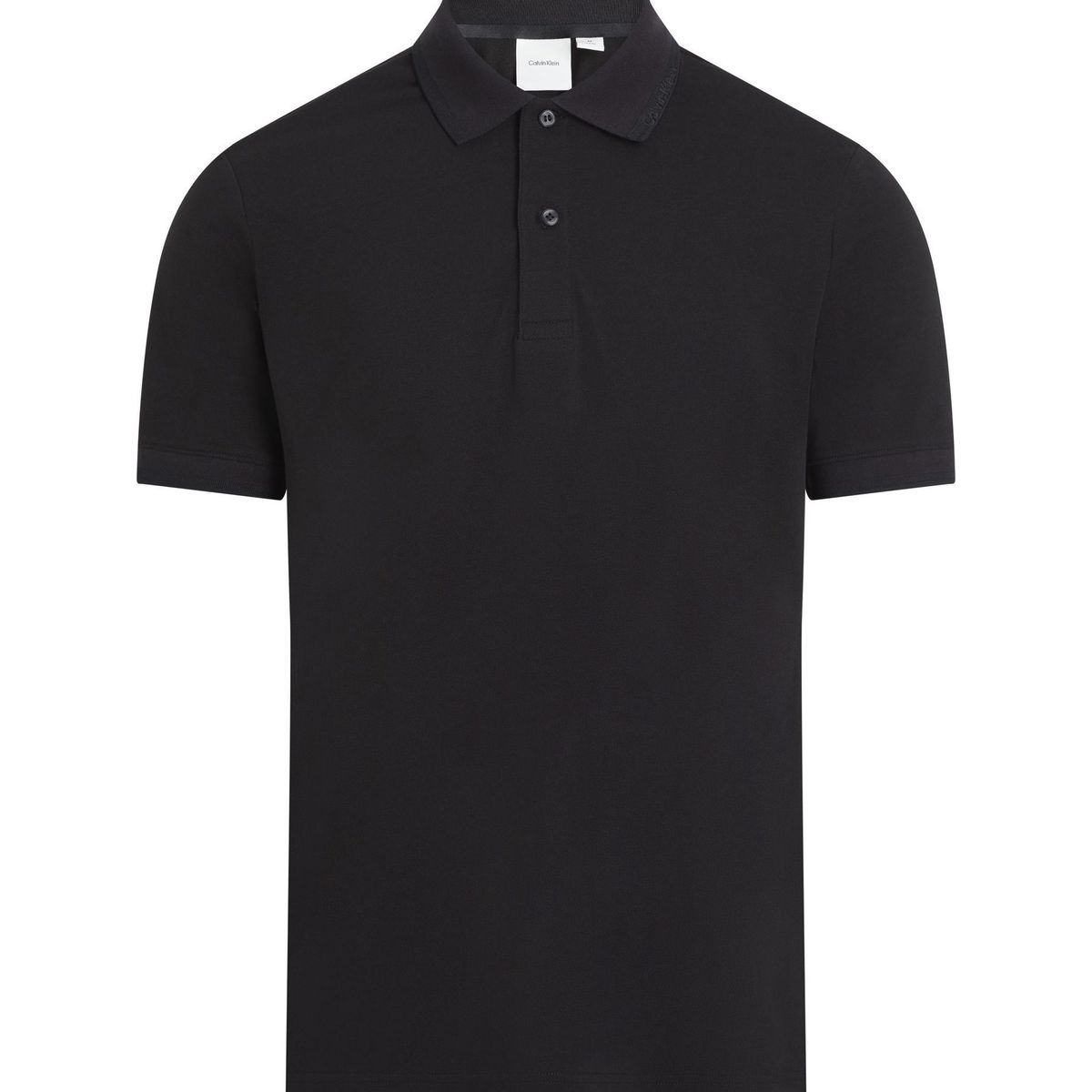 CALVIN KLEIN - Polo negro pique slim thermo tech Calvin Klein