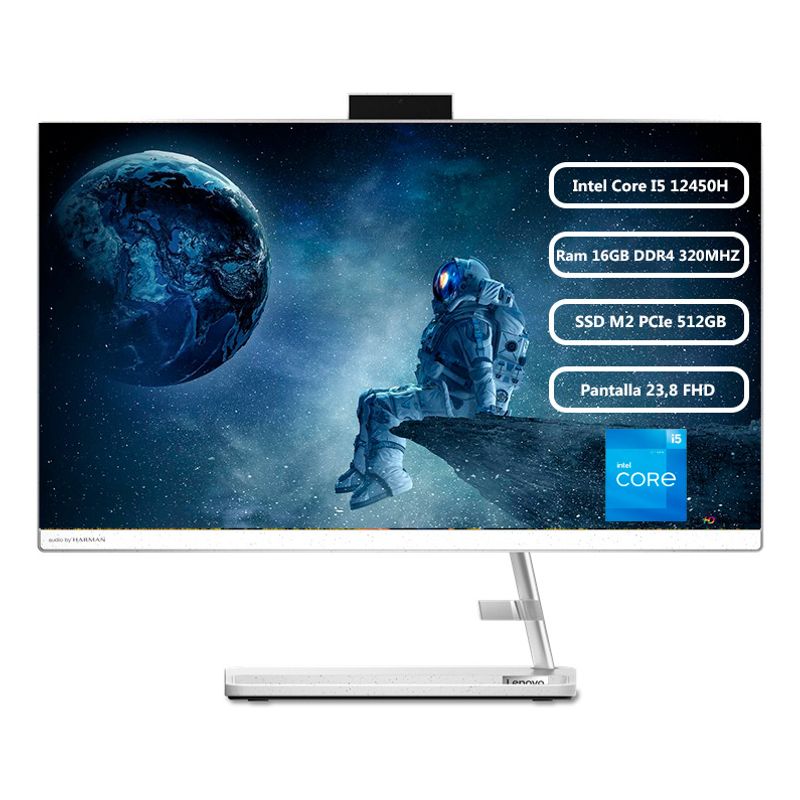 LENOVO - Todo en Uno Lenovo Elegante Blanca