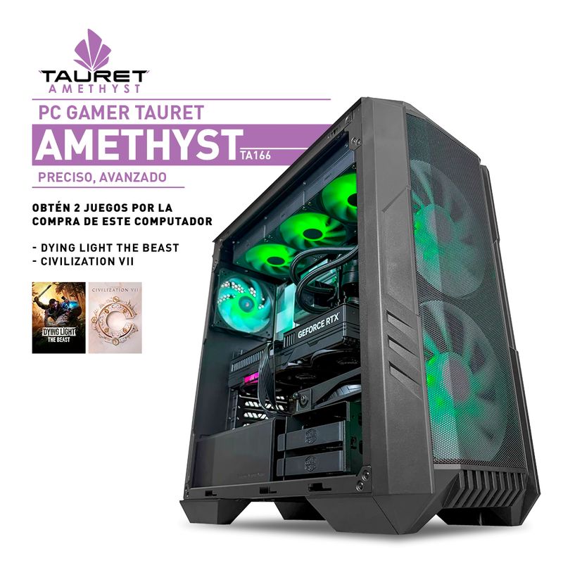 AMD - PC Gamer Tauret Amethyst TA166 Intel Core Ultra 5 225F