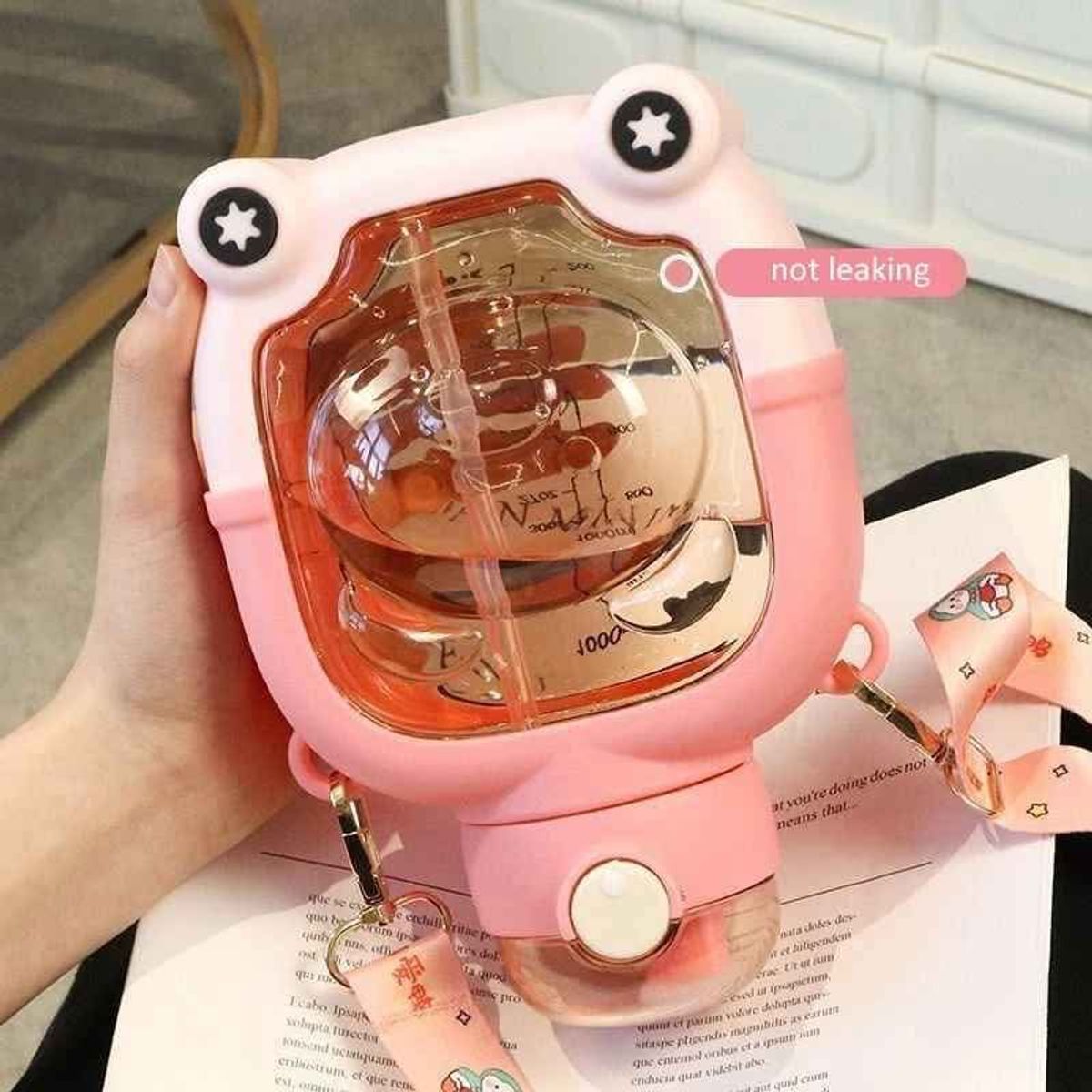 AMERICAN GENERICS - Termo botilito para agua de oso rosado