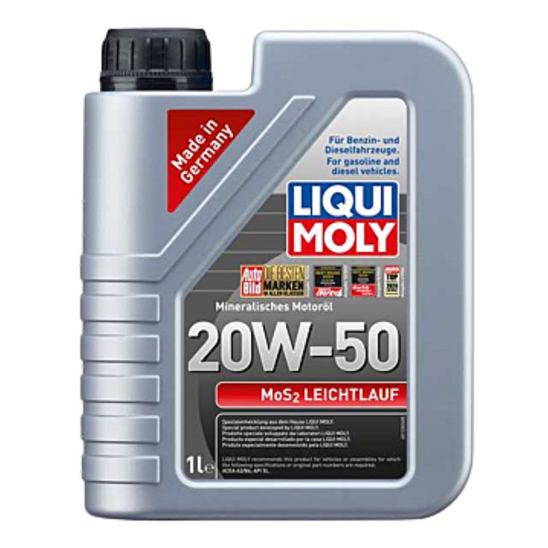 LIQUI MOLY - Aceite 20W50 MOS2 Leichtlauf Mineral 1L LM1220