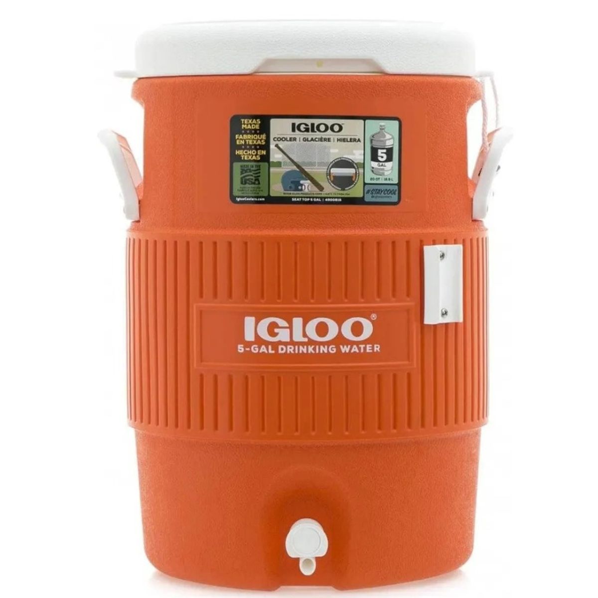 IGLOO - Termo Igloo 5 Galones 18,9 Litros Naranja