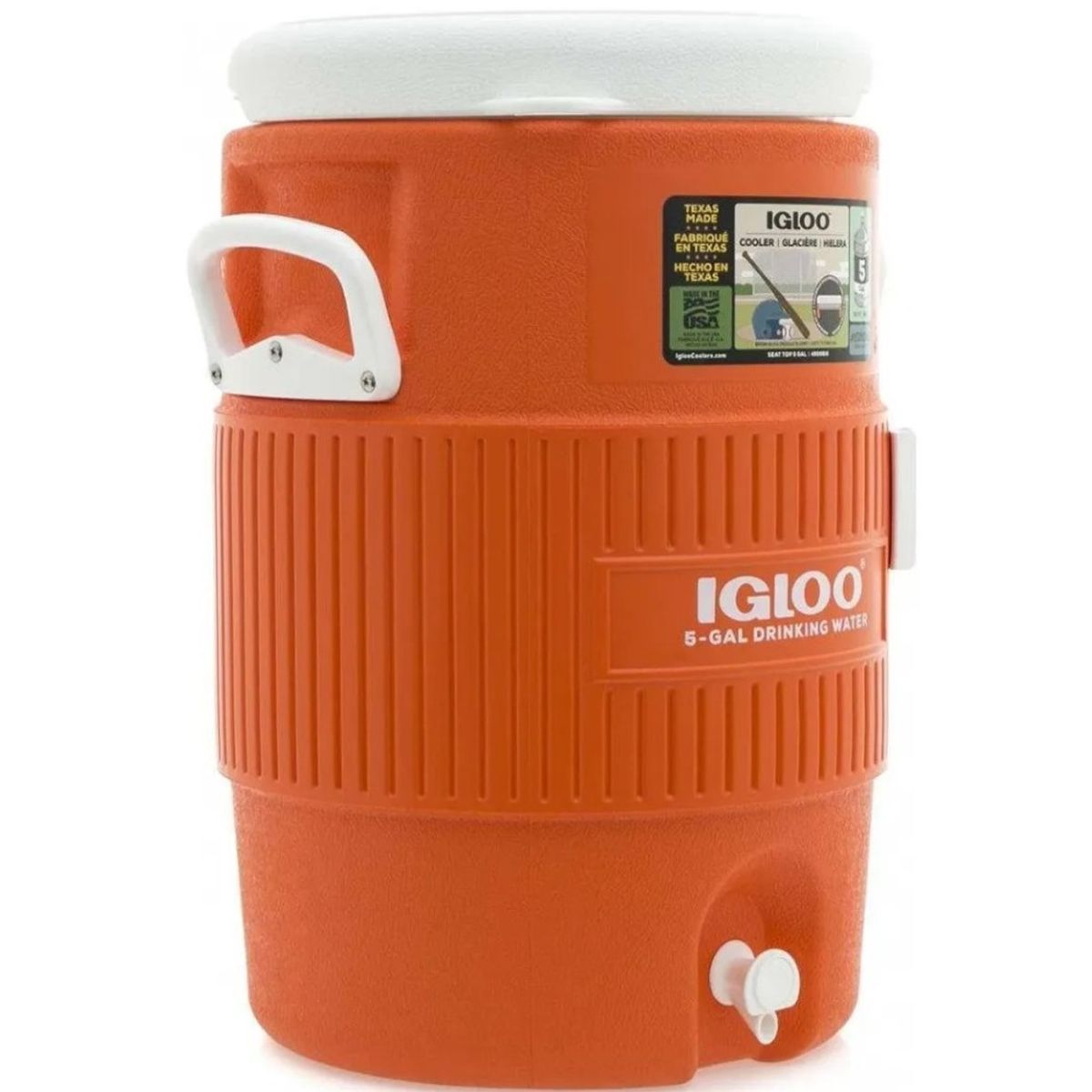 IGLOO - Termo Igloo 5 Galones 18,9 Litros Naranja