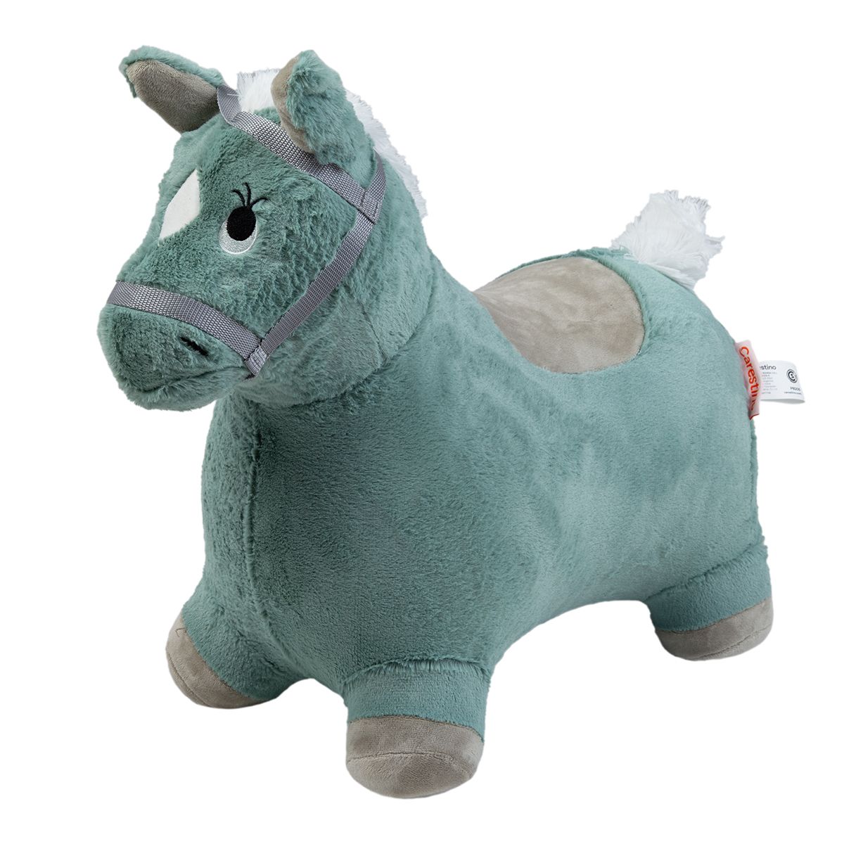 CARESTINO - Inflable Saltarin de Peluche Carestino +18meses Caballo Verde