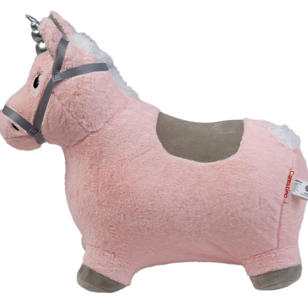 CARESTINO - Inflable Saltarin de Peluche Carestino +18meses Unicornio Rosa