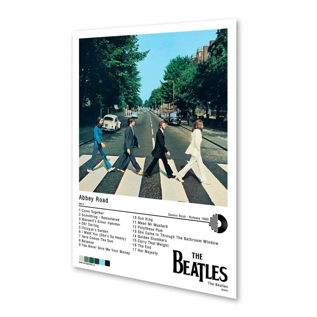 NEW PRINT - Póster The Beatles - Abbey Road Música Afiche Impresión Fotográfica