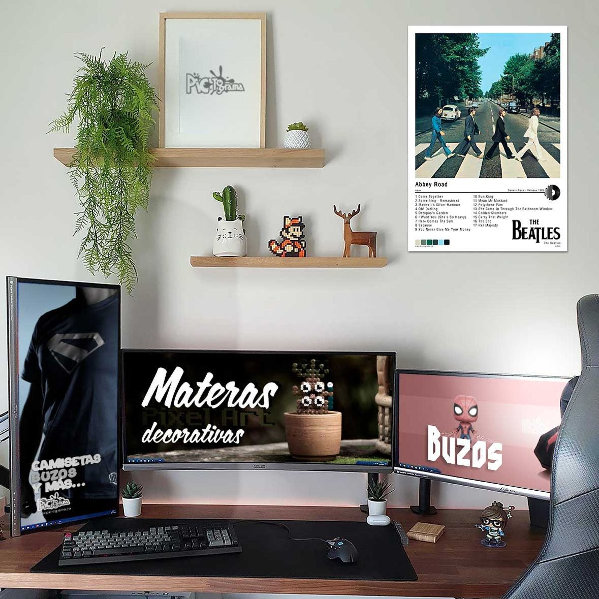 NEW PRINT - Póster The Beatles - Abbey Road Música Afiche Impresión Fotográfica