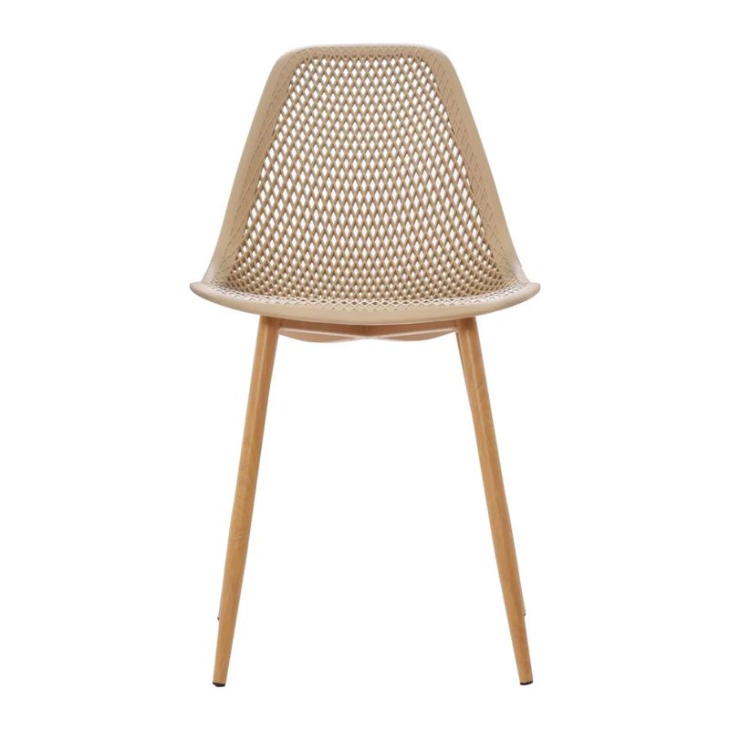 BONNO - Silla De Diseño Lotti Ii Estructura Metal Bonno Moderna Color Arena