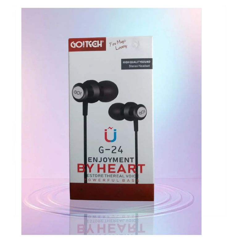 GENERICO - Audífonos auriculares Manos Libres Go Tech G-24