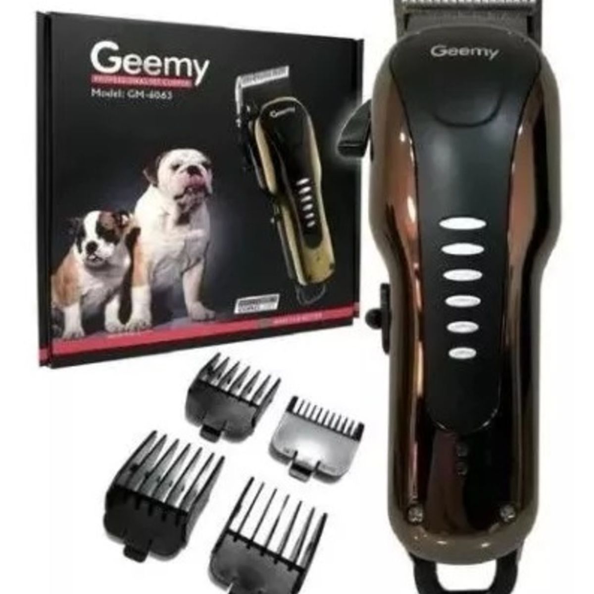 GEMEI GEEMY - Set Maquina Peluquera Canina y Felina Gm -6063 Profesional