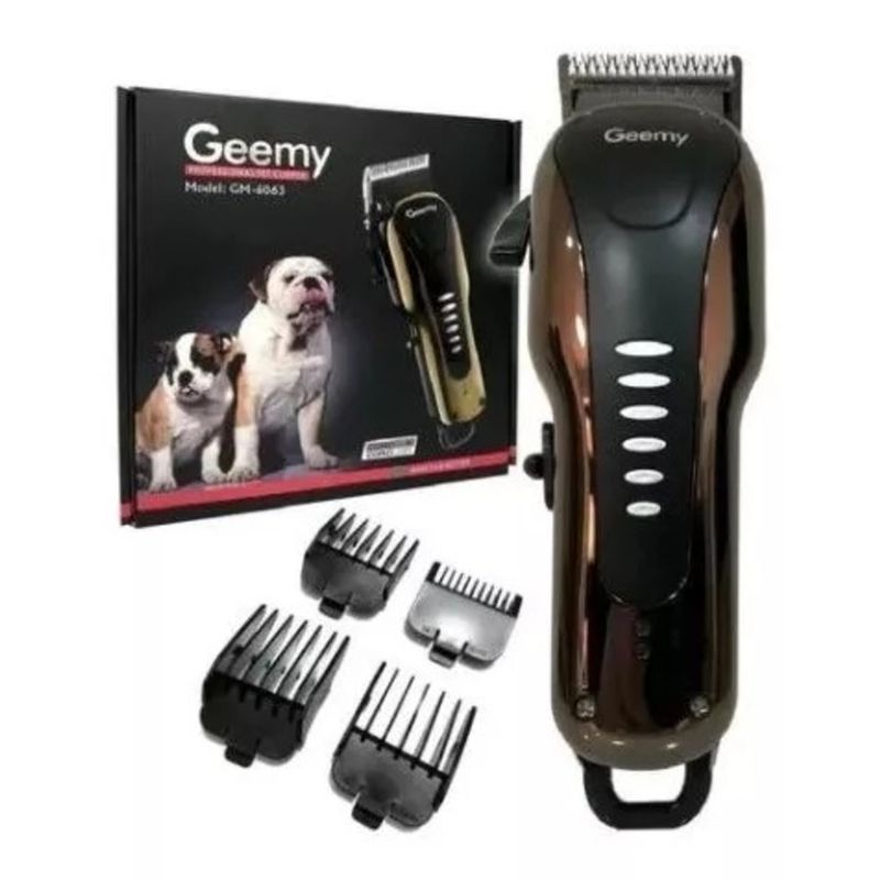 GEMEI GEEMY - Set Maquina Peluquera Canina y Felina Gm -6063 Profesional