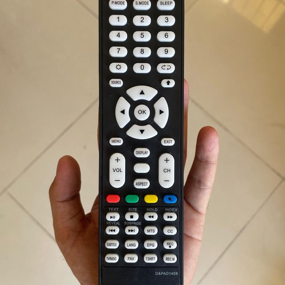 GENERICO - CONTROL REMOTO COMPATIBLE CON TV SANKEY AD1459 - REPUESTO