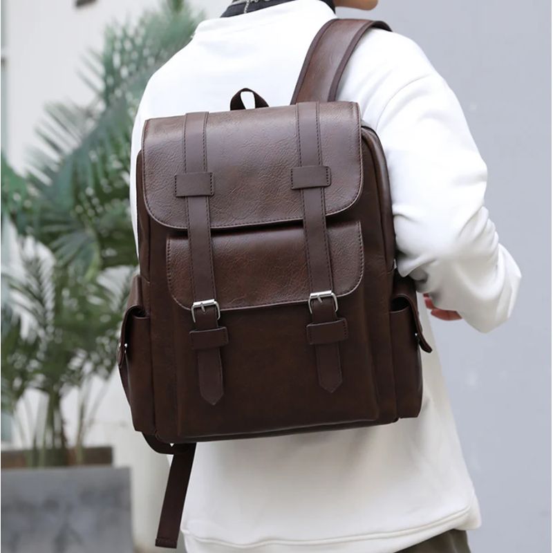 BOLSOS Y ACCESORIOS MB - BOLSO MORRAL VINTAGE ELEGANTE PARA TRABAJO O ESTUDIO