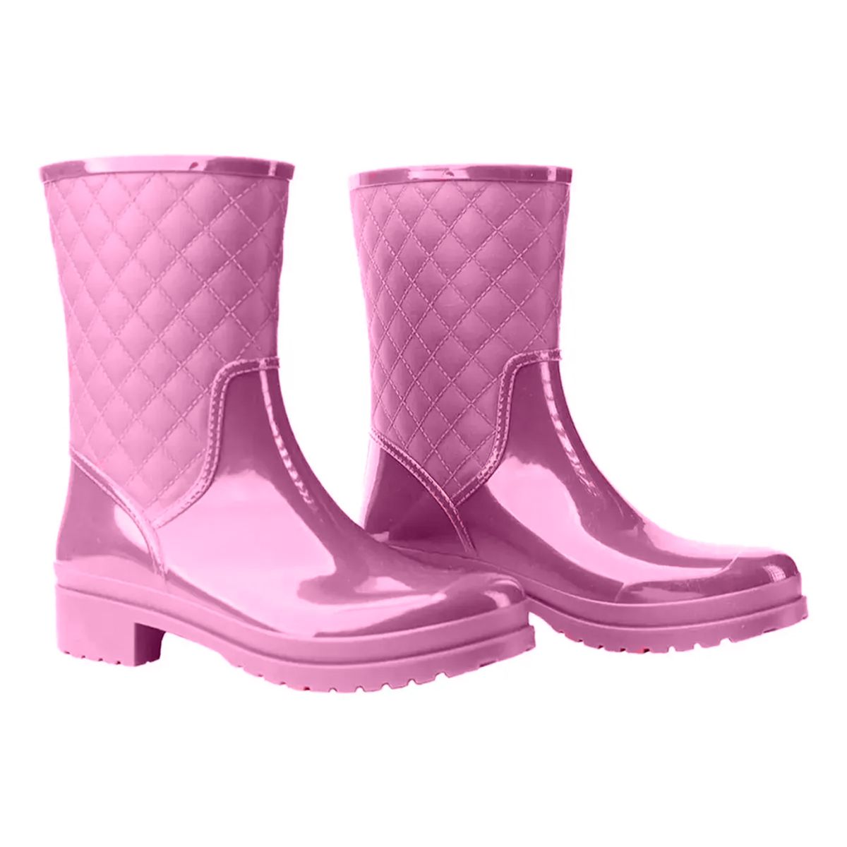 IDECAL - Botas Lluvia Impermeable Mujer Melissa Acolchado Caucho
