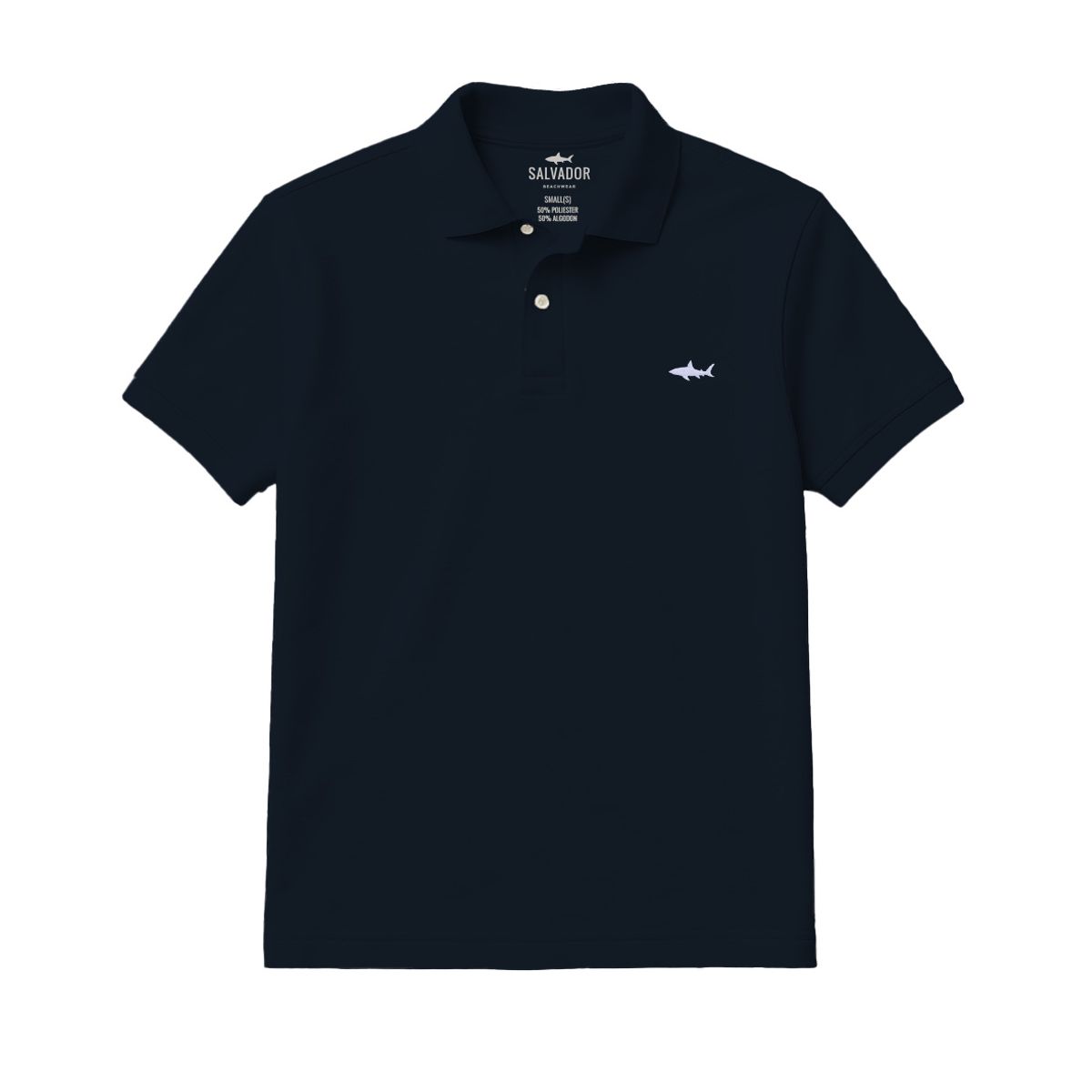 SALVADOR BEACHWEAR - CAMISETA POLO AZUL OSCURO