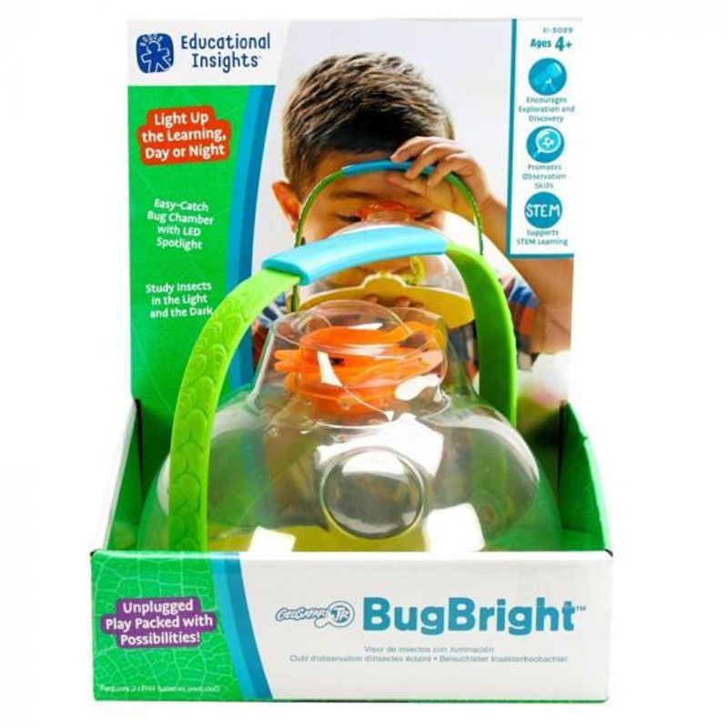 JUGANDO Y EDUCANDO - Juego Para Explorar Insectos Con Luz Led Para Niños