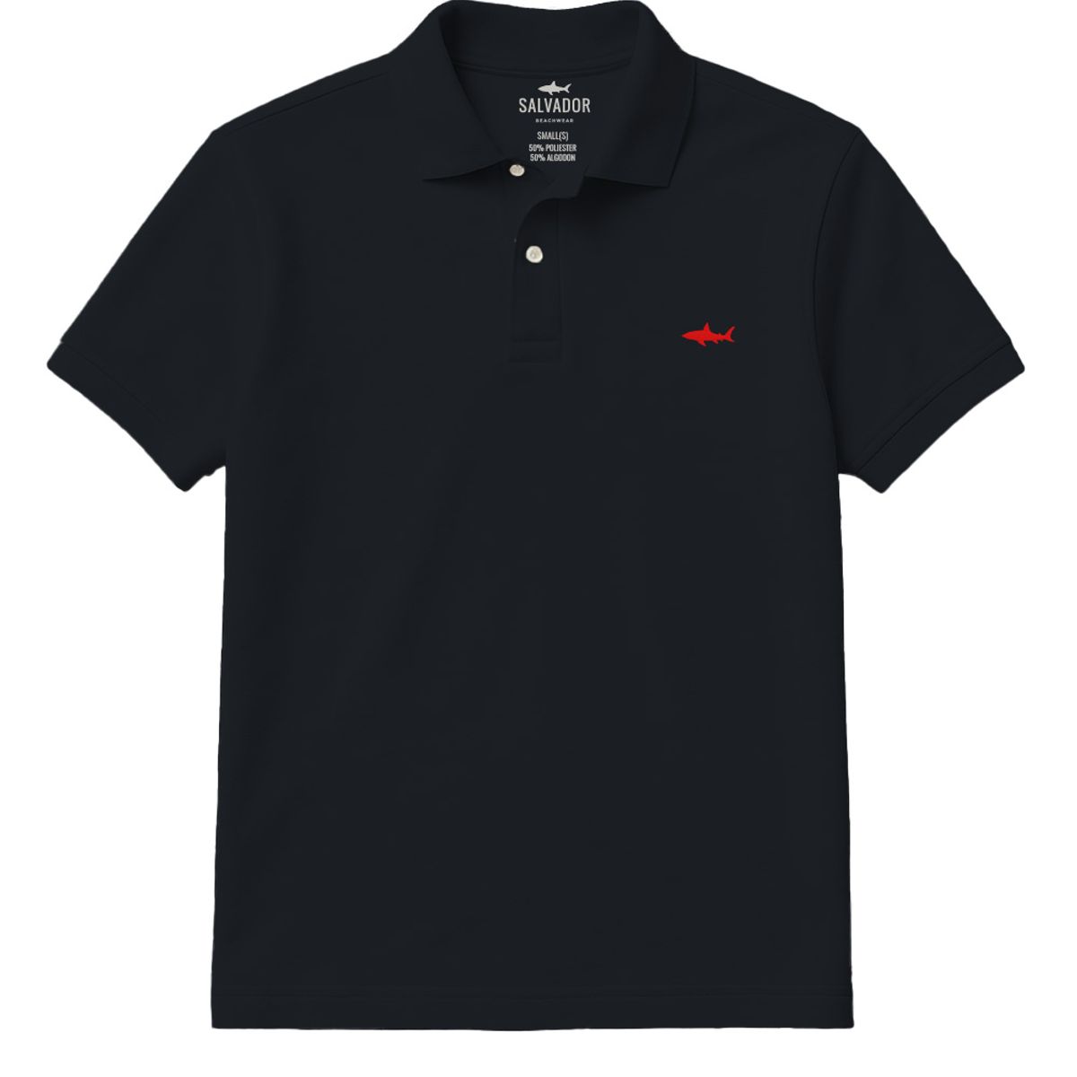 SALVADOR BEACHWEAR - CAMISETA POLO NEGRA