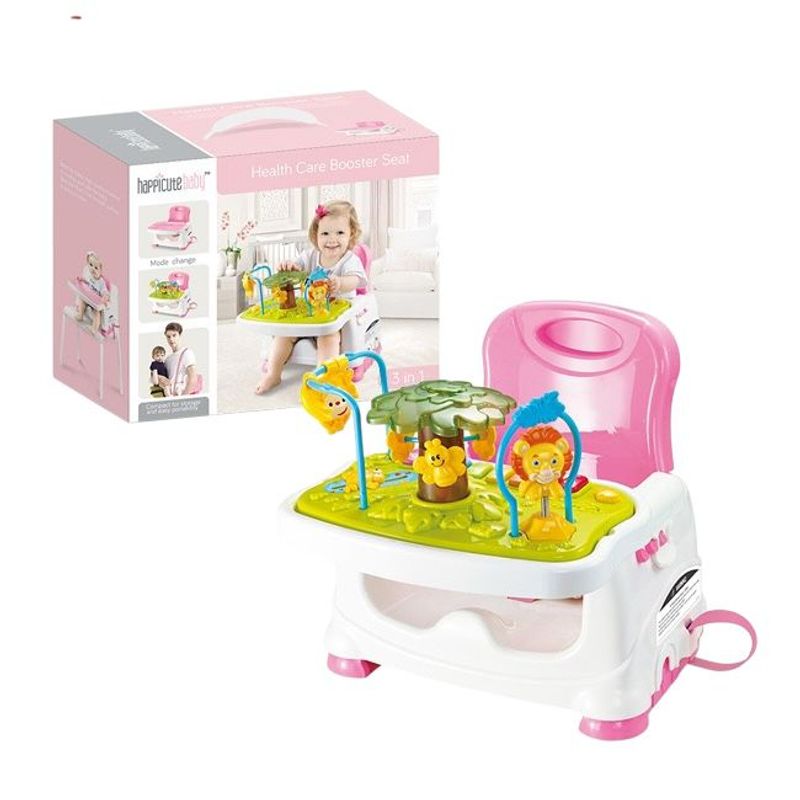 GENERICO - Silla Comedor Portatil Graduable Musical 2en1 Para Bebe