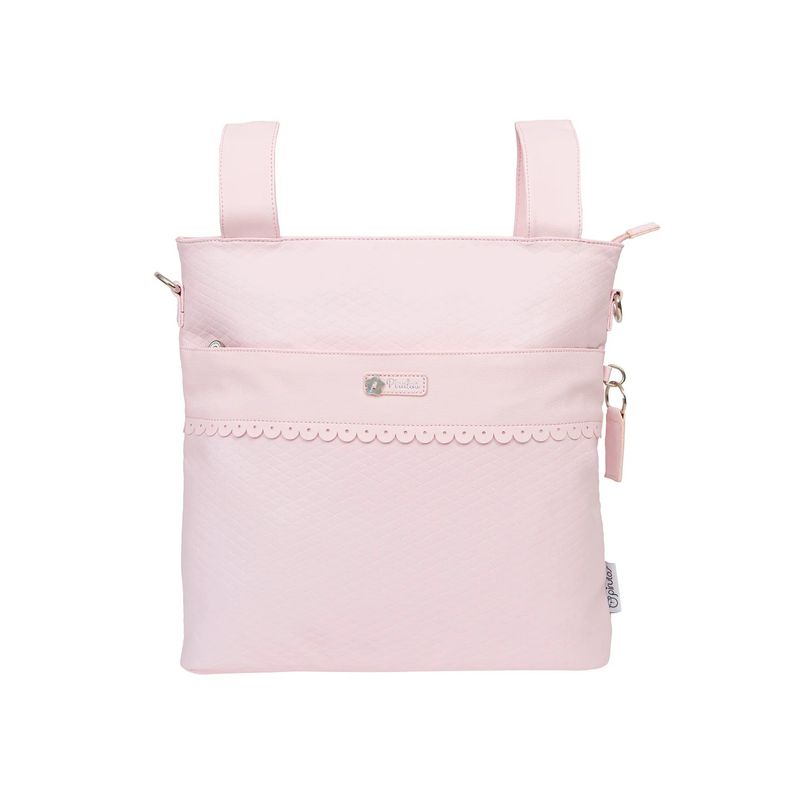 BIMBIDREAMS - Bolso Talega ecopiel con cambiador Rombos Bimbidreams Rosa
