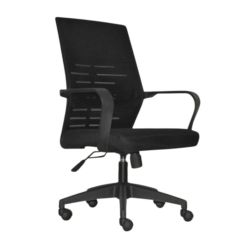 BONNO - Silla De Escritorio Franz Be Confortable Moderna Color Negro