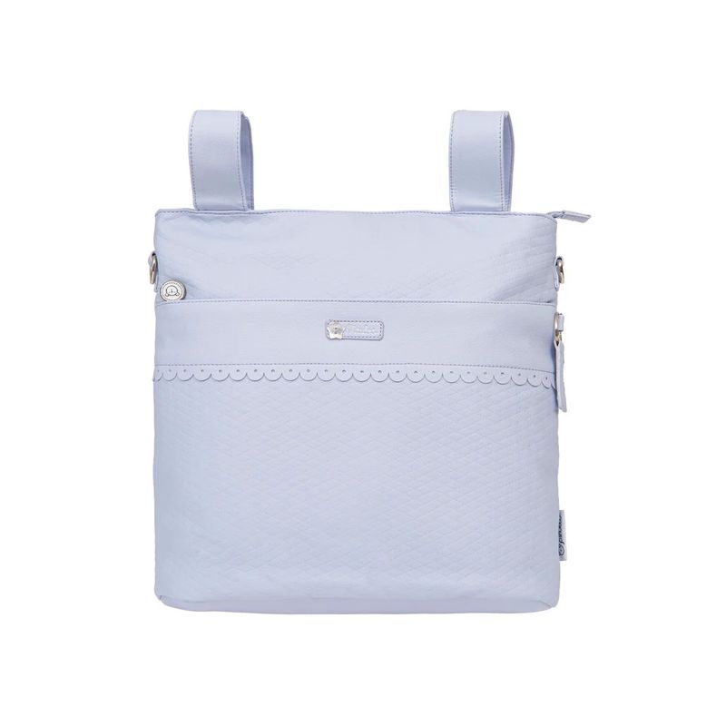 BIMBIDREAMS - Bolso Talega ecopiel con cambiador Rombos Bimbidreams Azul