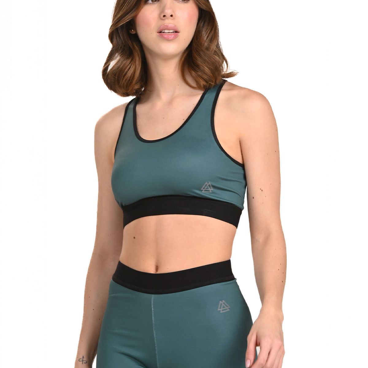 BELIFE - Top doble uso verde para mujer