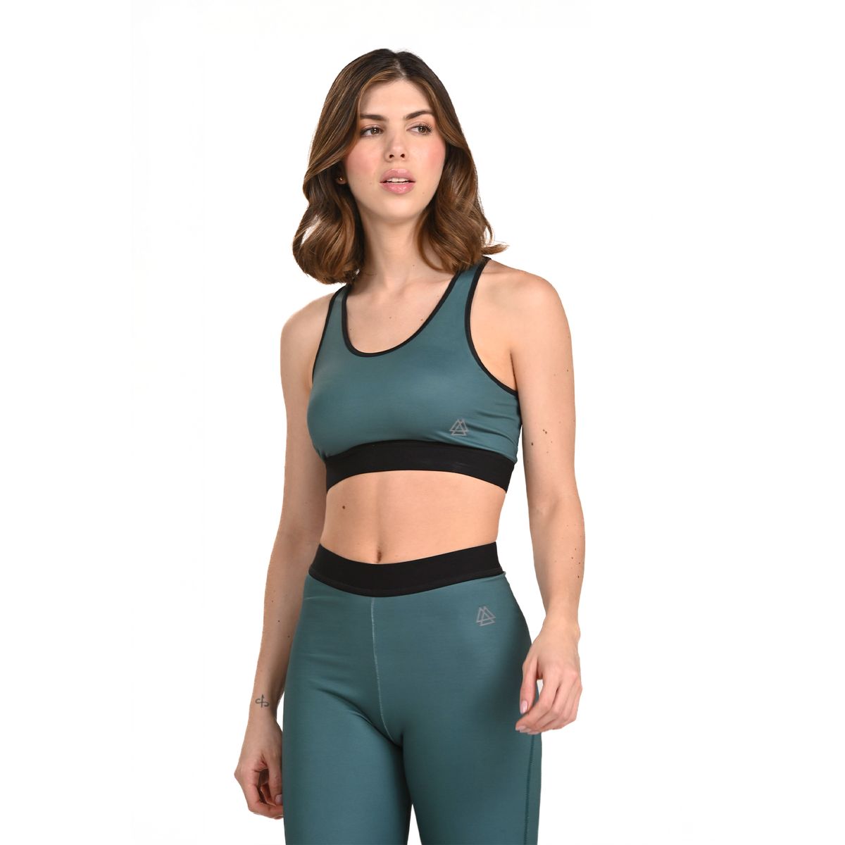 BELIFE - Top doble uso verde para mujer