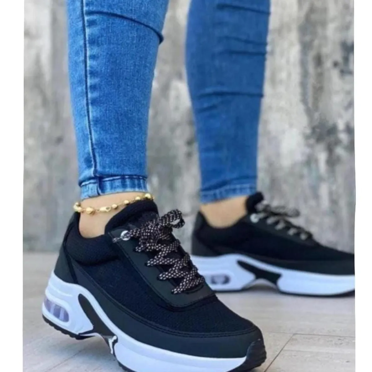 URBAN PLUS - TENIS PARA MUJER NEGROS