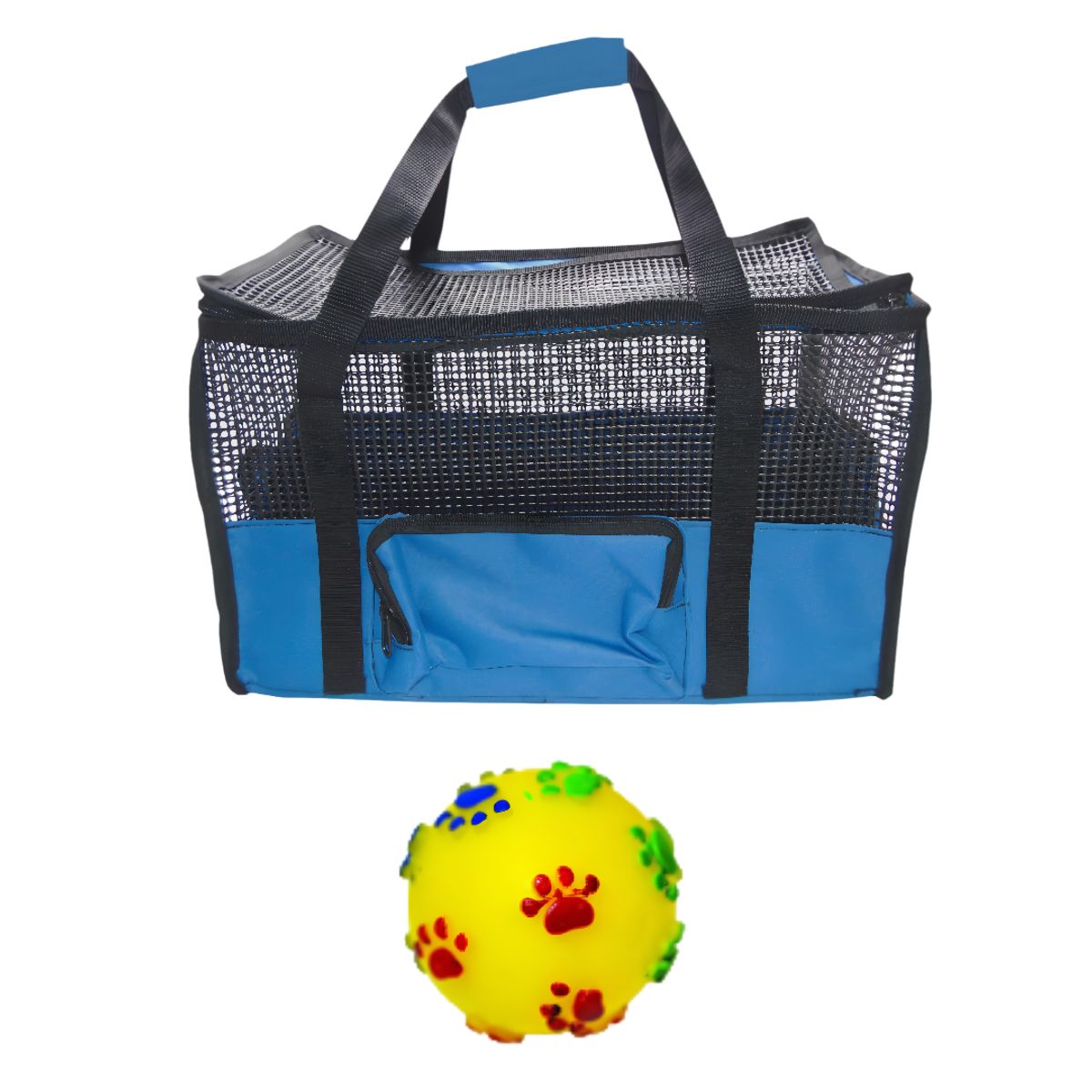 HALLY PET - Maletin Cargador Cabina + Juguete Med Azul Claro