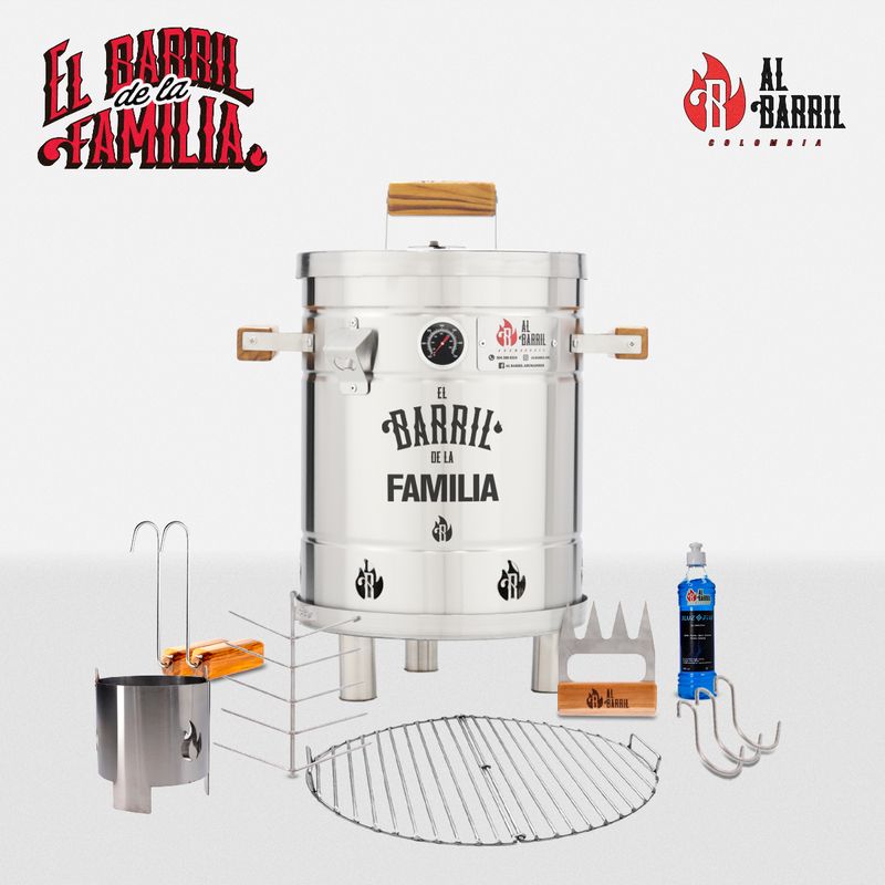 AL BARRIL - Combo Familiar Barril 10 libras - Acero inoxidable