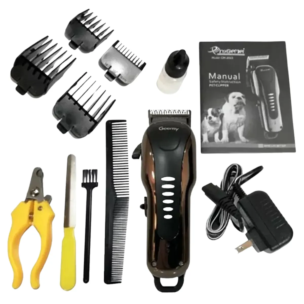 GEMEI GEEMY - Set Maquina Peluquera Canina y Felina Gm-6063