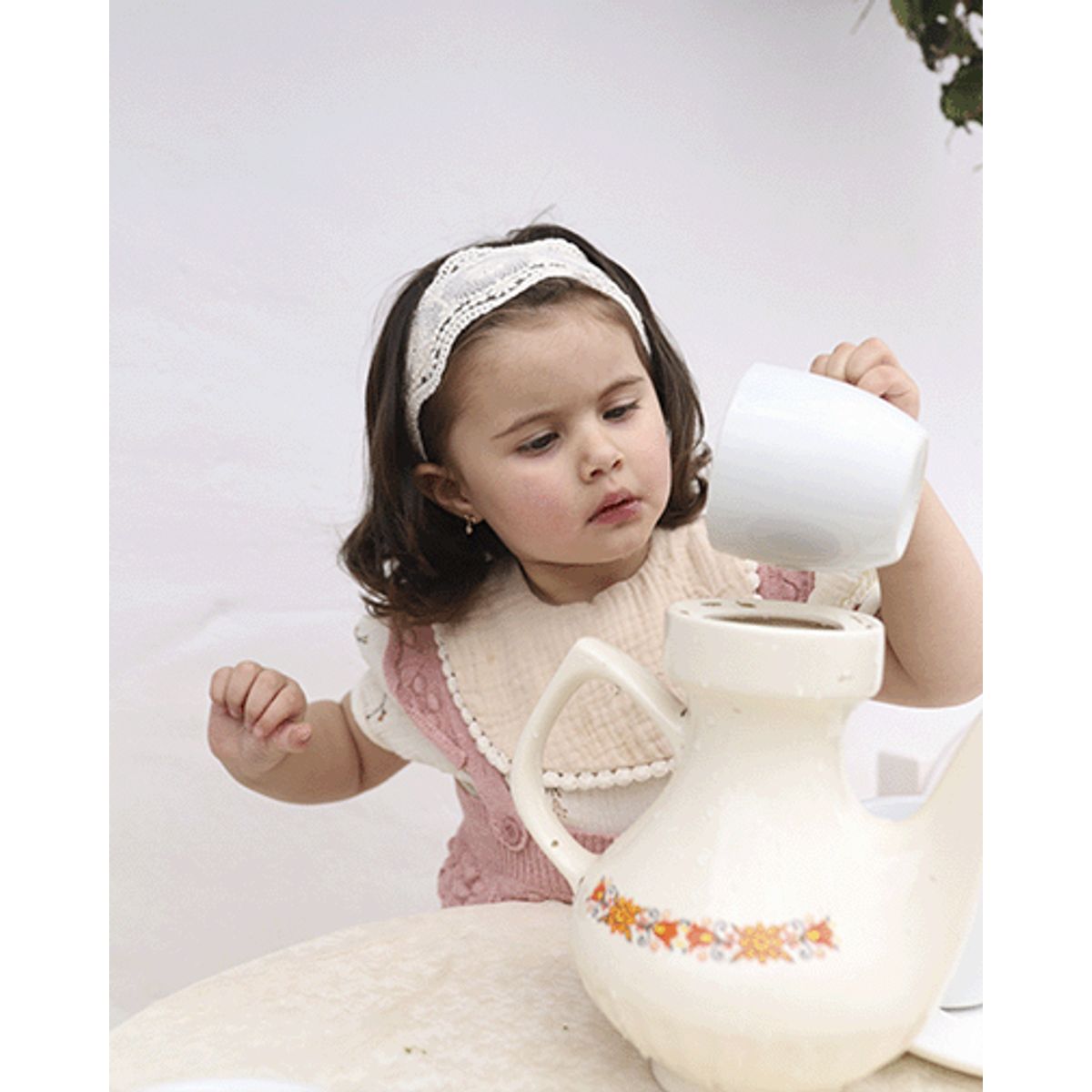 BABY SAMUU - Babero Clásico con Moño Martina