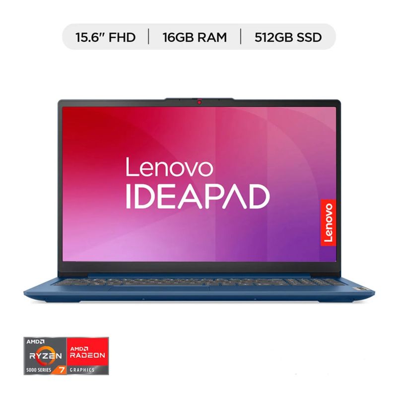 LENOVO - Portátil Lenovo Ideapad Slim3 15ABR8 Ryzen 7 5825U 16GB 512GB 15"