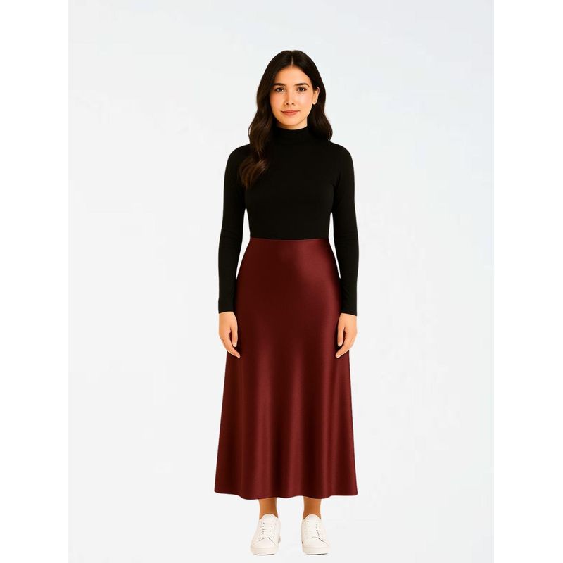 MOLGOA - Falda Para Mujer Satín - The Canvas