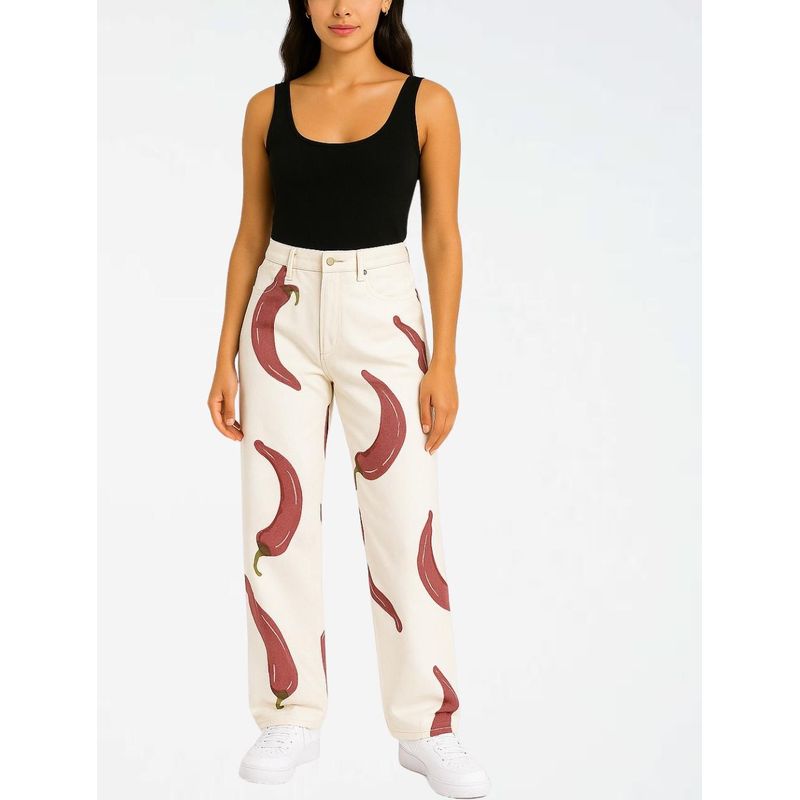 MOLGOA - Pantalón Jean En Denim Para Mujer - ⁠The Chili