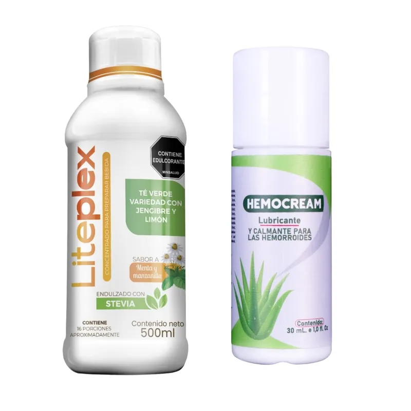 UNMERCO - Liteplex + HermoCream Combo Alivio Digestivo + Hemorroides
