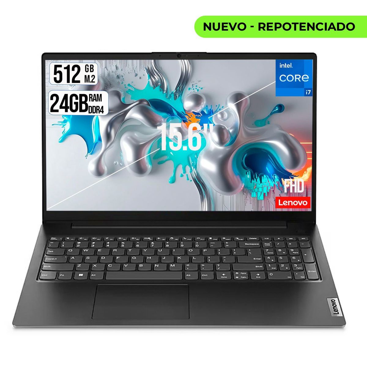 LENOVO - LENOVO V15 INTEL CORE I7-13620H SSD 512GB  RAM 24GB LED 15.6 FULL HD