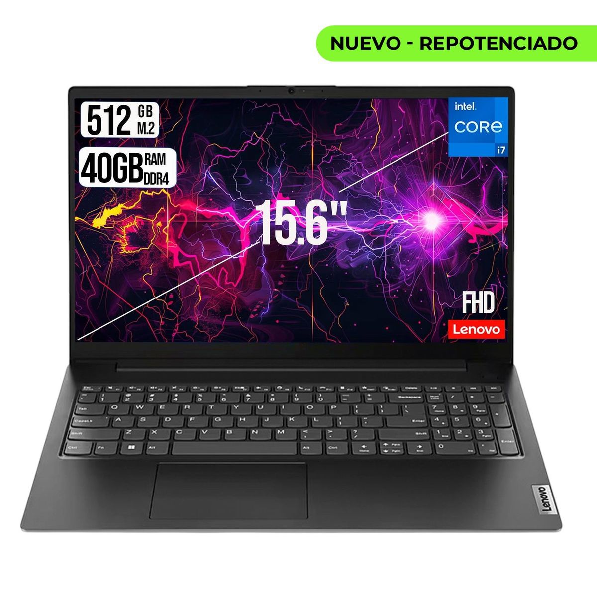 LENOVO - LENOVO V15 INTEL CORE I7-13620H SSD 512GB  RAM 40GB LED 15.6 FULL HD