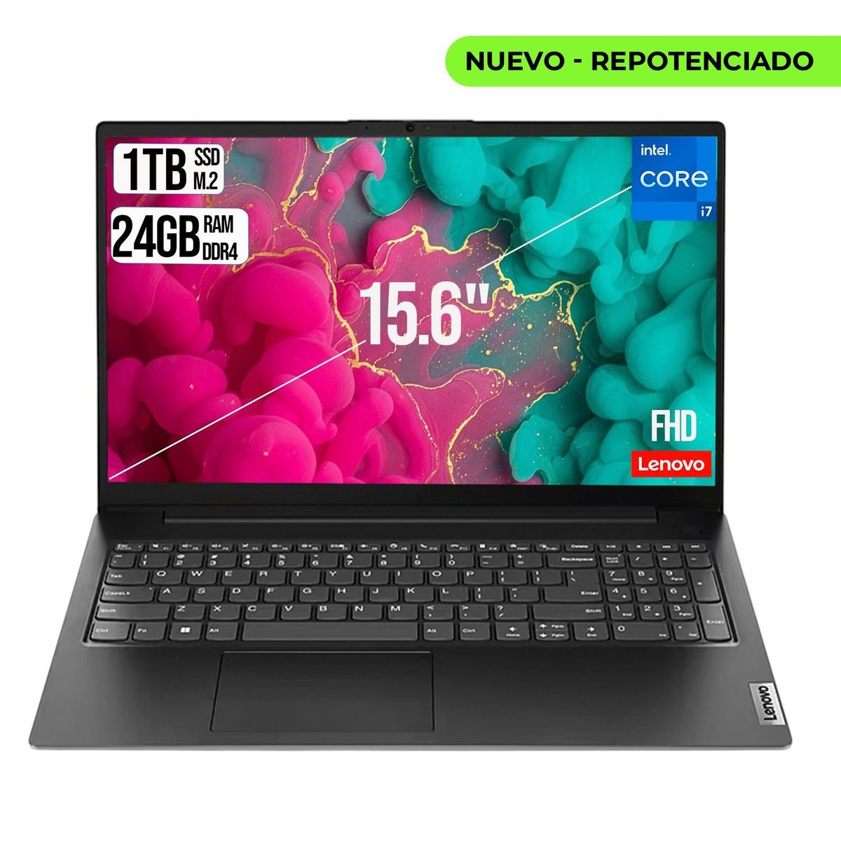 LENOVO - LENOVO V15 INTEL CORE I7-13620H SSD 1TB  RAM 24GB LED 15.6 FULL HD
