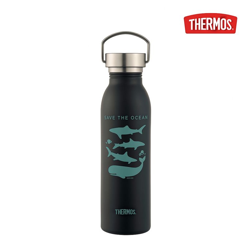 THERMOS - BOTELLA DE HIDRATACION ACERO INOXIDABLE CON MANIJA 700ML MARINO