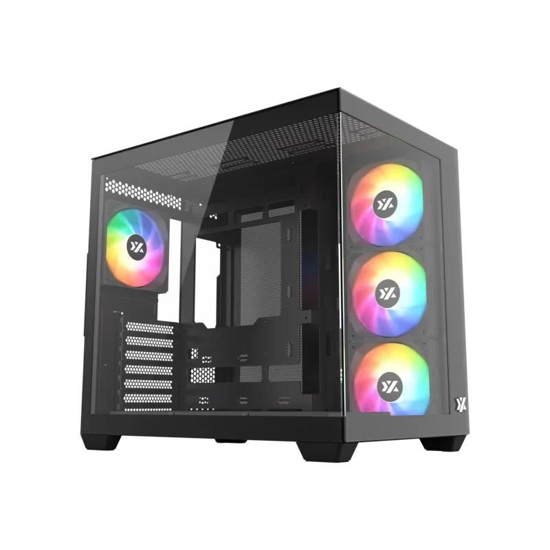 GENERICO - CHASIS XYZ TESSERACT X NEGRA 7FAN 120MM