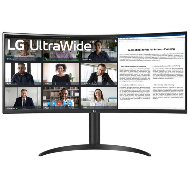 LG - Monitor LG 34” UltraWide Curvo QHD