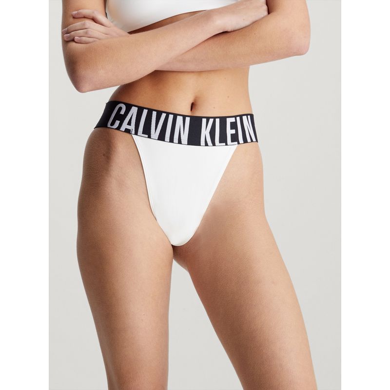 CALVIN KLEIN - Tanga blanca de talle alto - Intense Power Calvin Klein
