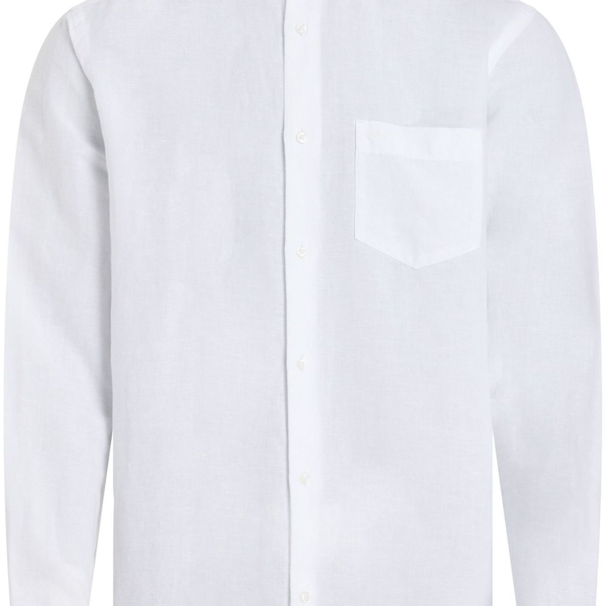 CALVIN KLEIN - Camisa blanca de lino y algodón Calvin Klein