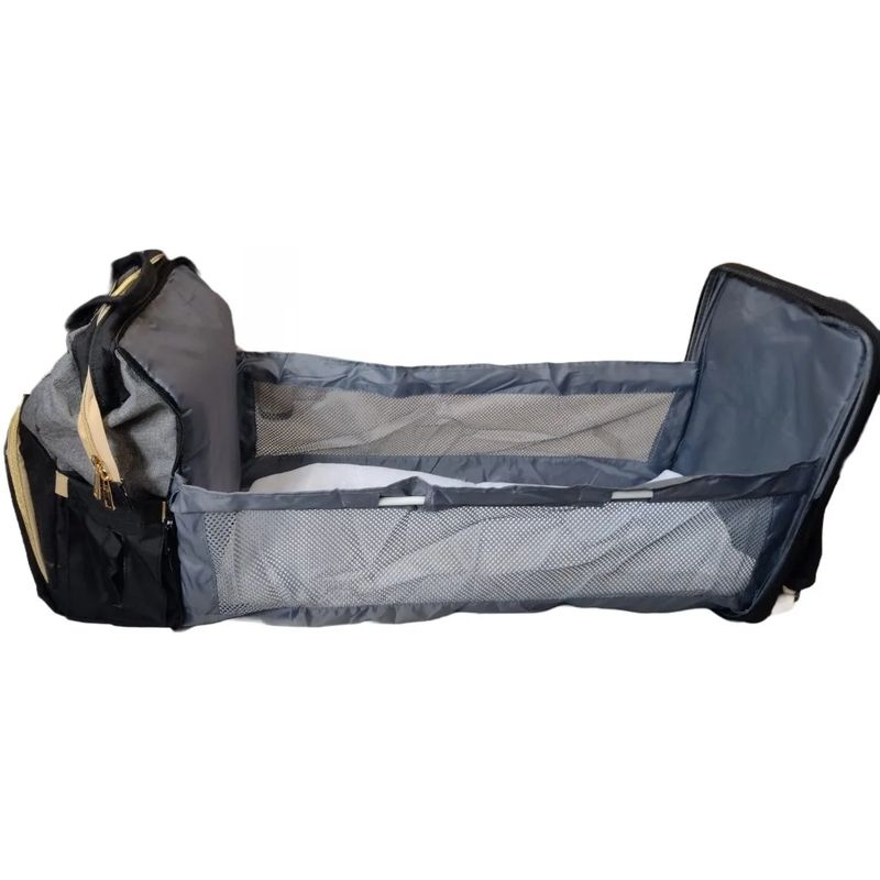 GENERICO - Maleta Bolso Morral Pañalera Cambiador Bebe Cuna Expandible