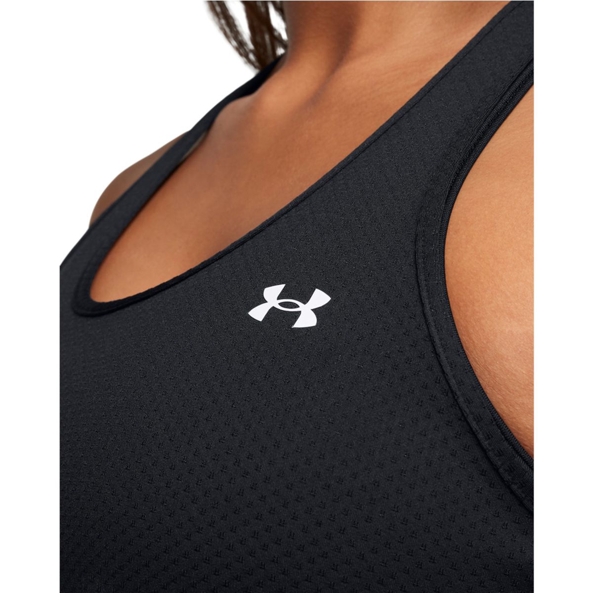 UNDER ARMOUR - Camiseta Mujer Under Armour TECH MESH RACER TANK Negro UNDER ARMOUR